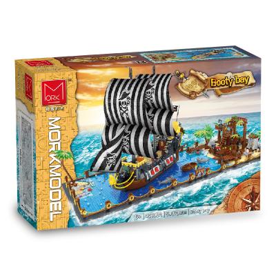 China Toy Mork 031002 Building Toy Mork 031002 Brain Toy 2021 Kids Pirate Ship Building Block DIY Gift DIY Plastic Block Baby Set for sale