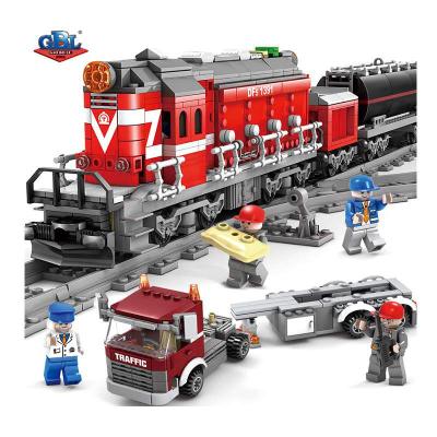 China Hot Sale 98219 Toy KAZI Technic Electric Train City Rail Creator Building Block Bricks Boys Sets Toys For Kid Legoi for sale