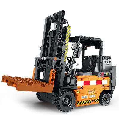 China Remote Control Building Toy 22002 Forklift Birthday Gift Boy Kids Learning Toy Legoing RC Car Truck Brick Child Building Block for sale