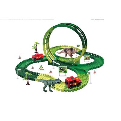 China Slot Toy Top Selling in Amazon race track dinosaur world bridge create a road for kids legoi for sale