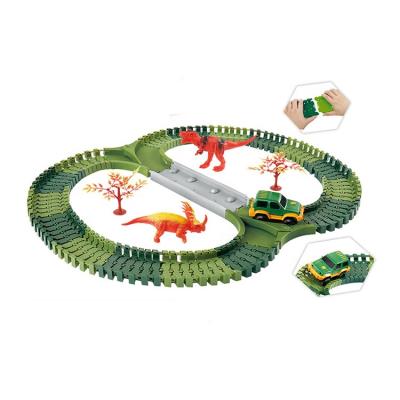 China Split Toy DIY Quality Train Plastic Kids Electric Rail Car Toys Legoi for sale