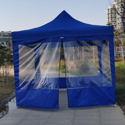 China 10X10FT Portable Custom Printing Pop Up Custom Canopy Tent Steel View Marquee Tent With Sidewalls for sale