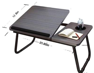 China (Size) 2022 OEM adjustable universal laptop table fish metal adjustable wood folding computer desk for sale