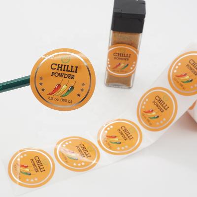 China Waterproof Self Adhesive Waterproof Essential Oils Roll Label Stickers for sale