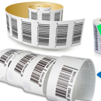 China Waterproof barcode sticker maker transparent product packaging labels die cut jar label for sale