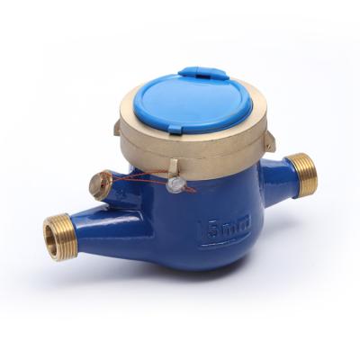 China Class C R160 Brass Multi Wet Jet Pulse Wireless Water Meter for sale