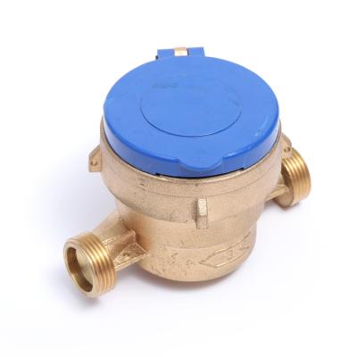 China ISO 4064 LXS-13D-20D-2 high quality class b single-jet water meter intelligent brass flow meter for sale