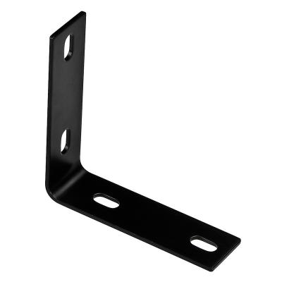 China 5.1X1.5 1/8 Conner Barce Black Heavy Duty Steel Bracket Corner Bracket Rustic Hardware Brace for sale