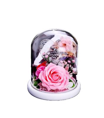 China Factory Direct Selling Simple Artificial High Quality Rose Soap Flower Skillful Design Mounted Mother's Day Gift for sale