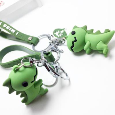 China Plastic Geometric Dinosaur Cartoon Key Chain Pendant Acrylic Accessories for sale