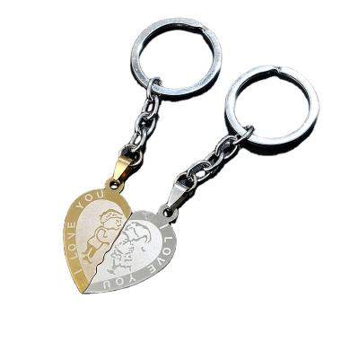 China 2021 Promotion Gift Metal Key Chain Custom Logo High Quality Key Chain High Quality Key Chain For Lovers for sale