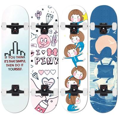 China Adult Cheap Wholesale Design Your Own Custom Skateboard Wood Professional Board Maple Complete Skateboards for sale