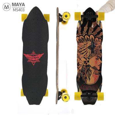 China Russia Maple 37Inch Dance Complete Longboard Cheap Pro Long Complete Skateboard Wooden Bamboo Board for sale