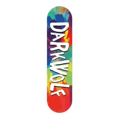 China Professional Custom Logo Adult DARKWOLF 7 Ply Maple Blank Canadian Skateboard Deck for sale