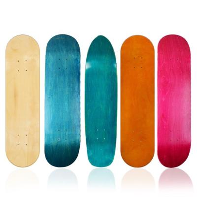 China Custom Wholesale White 100% Adult China Uncut Canadian Maple Old School Cruiser Longboard Skateboard Deck for sale