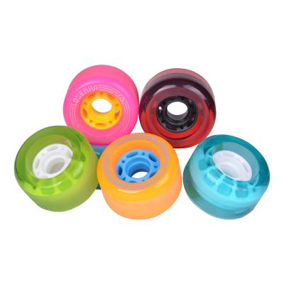 China Wholesale Custom Free Flash Light 78a Adult Led Street Cruiser Skateboard Wheels for sale