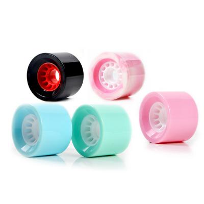 China Adult Dancing Big Cruiser Custom Printed PU 70mm Longboard Sliding Wheels for sale