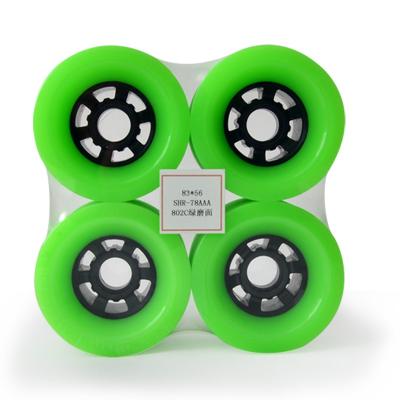 China Popular Skateboard Trucks Wheels Custom Printed 83mm PU Casting Big Skateboard Longboard Wheels for sale