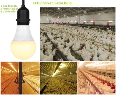 China Farms Poultry Farm Light Bulb Full Spectrum LED Chicken Farms Dimmable Led Light Bulb Flicker Free for sale