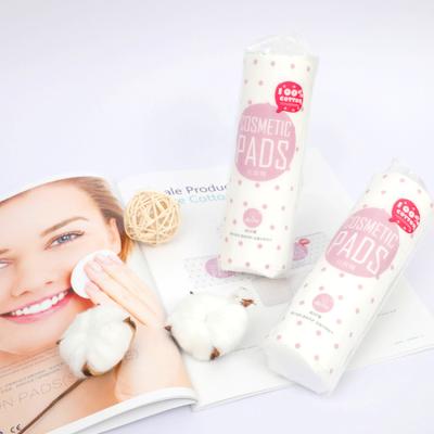 China Skin-Friendly Custom Design Cleansing Face And Deep Face Cleansing Disposable Portable Cosmetic Cotton Pads Cotton for sale