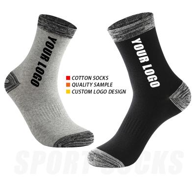 Китай Logo Design Socks Custom Crew made to order QUICK DRY bangs maker Custom Logo Cotton Socks продается