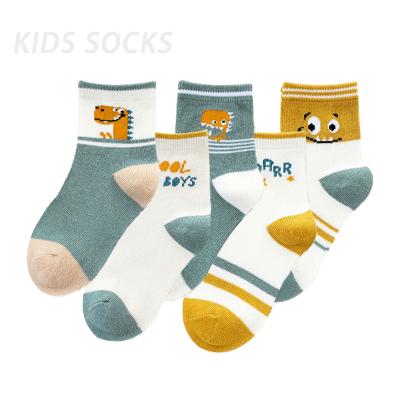 China QUICK DRY URON Logo Kids Socks Custom Cartoon Cute bangs cotton crew warm kids school socks for sale