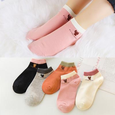 Китай Anti-Fault Uron Fashion Women Socks Cotton Candy Solid Color Soft Comfortable Stockings Shorts Ankle Women Sock продается