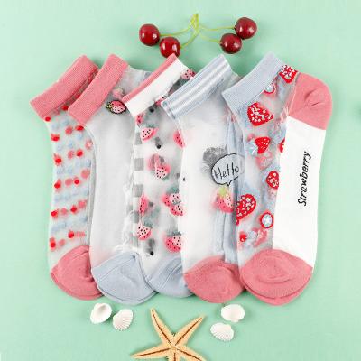 Китай Wholesale Customization Uron Girls Jacquard Sheer QUICK DRY Boat Socks продается