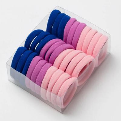 China 30PCS/Set Women's Basic Girls Colorful Nylon Elastic Hair Bands Ponytail Holder Elastic Bands Scrunchie Headband Hair Accessories for sale