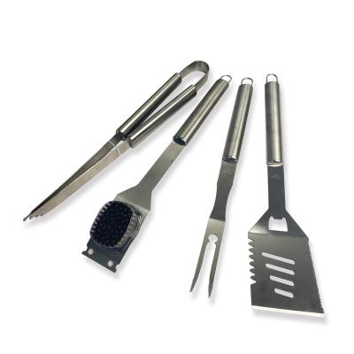 China Bestselling Easily Cleaned On Amazon Fashion 5 Pcs Stainless Steel BBQ Tools BBQ Tool Kit With Aluminum Box for sale