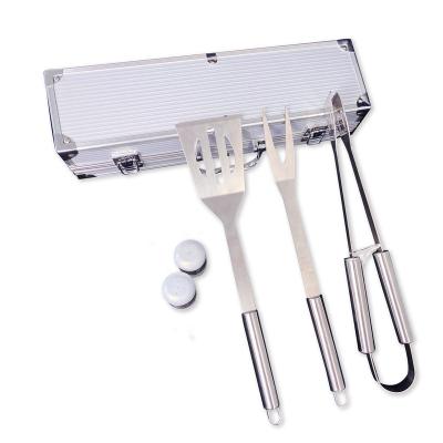 China Hot Selling Easily Cleaned Barbecue Set Tool Scraper Tool Stainless Steel BBQ Box Stainless Steel BBQ Toos for sale