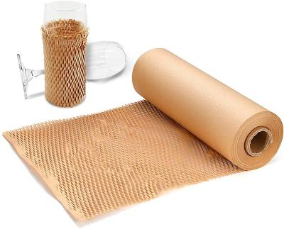 China Recyclable Packaging Paper Honeycomb Cushioning Envelope Roll Perforated-wrapping, Cushion Wrapping Paper For Packing And Moving for sale