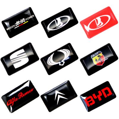 China Custom Country Logo Cool Car Decorative Sticker Epoxy 3d Dome Label Sticker Decal for sale