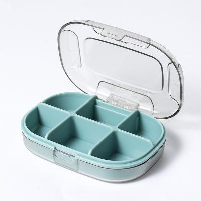 China New Design PP+PS Small Small Medicine Case Orgainzer Pill Box Mini Medicine Portable Weekly Pill Box Sealed Box for sale