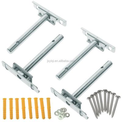 China 5 Inch Floating Shelf Bracket Frames X 4 With Screws And Wall Plugs Invisible, Hanging, Fully Concealed And Concealed Shelves Backer for sale