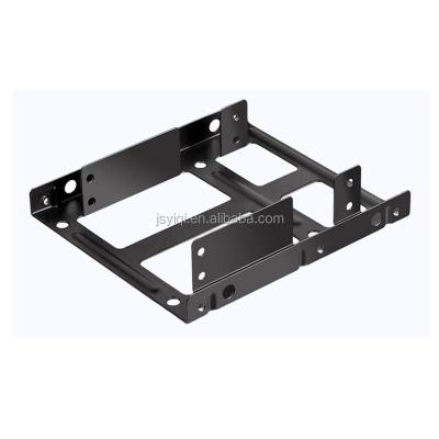 China ssd 2.5 to 3.5 adapter sata fit bracket ssd Tray Internal Hard Disk Drive Mounting Kit Installation Bracket Frame Fits 101*115*23.5mm for sale