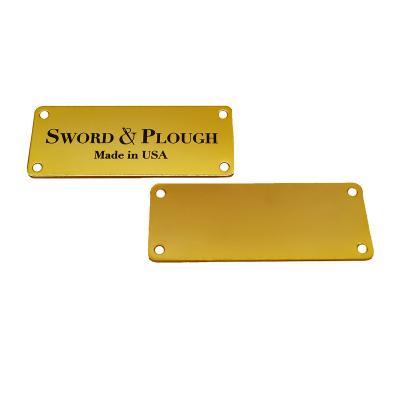 China Cheap Custom Colored Engraving Aluminum Metal Logo China Laser Nameplate Badge for sale