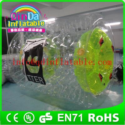 China QinDa Inflatable Water Rolling Ball inflatables roller roller coaster for sale