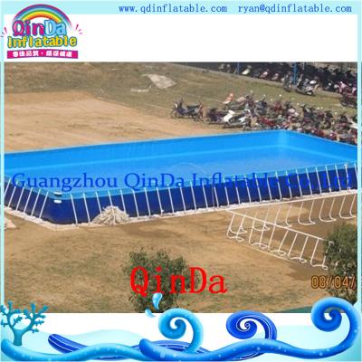 China Above Ground steel metal Frame swimming Pool,PVC frame pool for sale