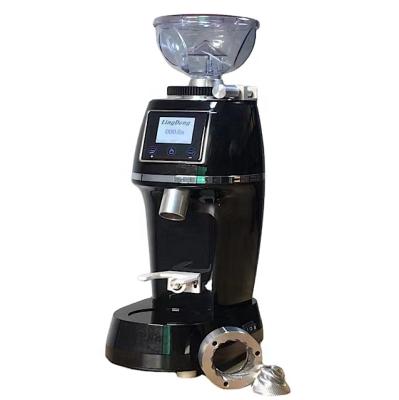 China Hotel Touch Screen Grinding Wheel Plastic Professional Coffee Grinder Espresso Bean Machine For Sale for sale