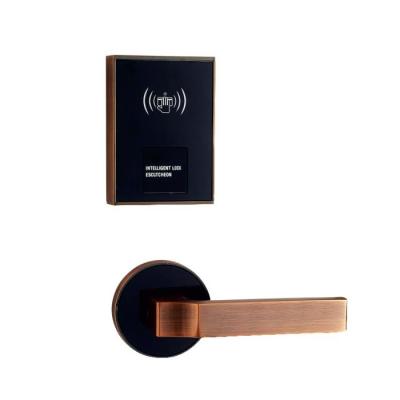 China Wooden door IC card smart electronic door lock and metal door hotel sensor magnetic door for sale