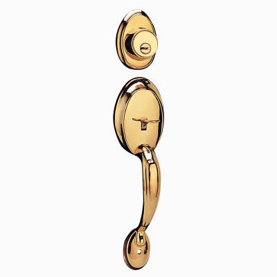 China High Quality Durable Zinc Alloy Solid Brass High Grip Solid Brass Door Lock Set High Quality Durable Security Wood Door Lock Set for sale