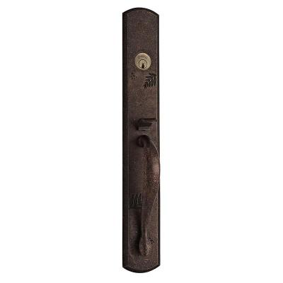 China Wooden Door And Metal Door USA Style Mortise ANSI Grade 2 Solid Aged Brass Entry Lock With Handle for sale