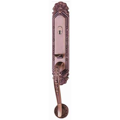 China Multipoint Trim Front Door Handleset Security Door Entry Wooden Doort Large Handle for sale