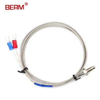 China Chemical thermocouple M6 K/E wire probe temperature sensor kype thermocouple for sale