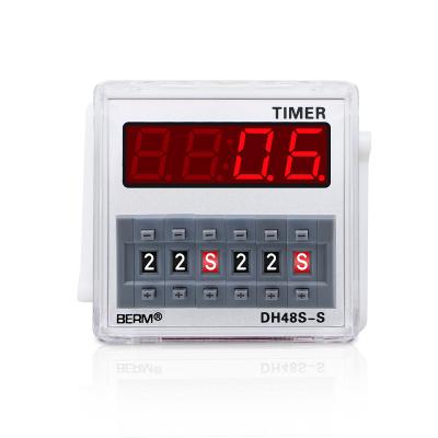 China BERM Dh48s-s High Time Accuracy and Strong Anti-Interference Adjustable Cycle Delay Relay Timer, 12VC-220VAC Relay, Cycle Timer Duration Controller for sale