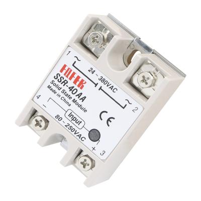 China FQFER Solid State Relay SSR-40AA AC Control AC 40A Relay Sealed Silicon Controlled Single phasesolid state relay for sale