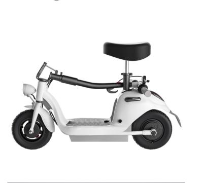 China Unisex Electric Lift Manufacturer Wholesale Folding Scooter Two Wheel Portable Aluminum Alloy Male And Seat Female White Cartoon for sale