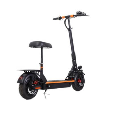 China Unisex Black Wide Tire High Speed ​​Electric Scooter With Seat For Adults for sale