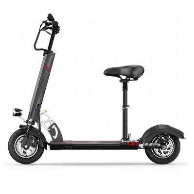 China Electric Scooter 10 Inch 500W 48V Unisex Absorption Front And Rear Double Shock With Seat for sale